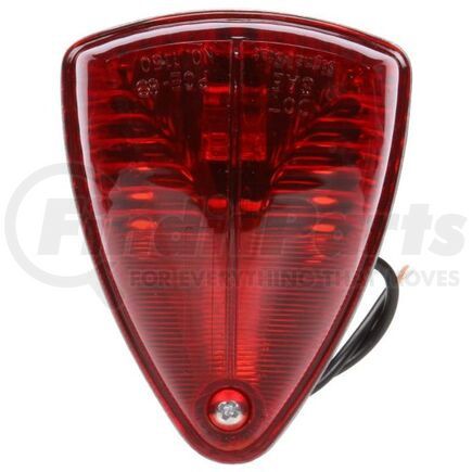 TL  26354R by FREIGHTLINER - Marker Light - 26 Series, Incandescent, Red Triangular, Hardwired, Stripped End, 12V