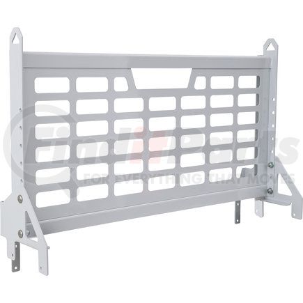 5404927 by BUYERS PRODUCTS - KABGARD™ Headache Rack - 49 in. Length, Gloss White, For Single Rear Wheel Service Bodies