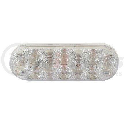 6464W by VEHICLE SAFETY MANUFACTURING - AUXILLARY LAMP - WHITE OVAL 10 LED