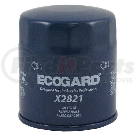 X2821 by ECOGARD - OIL FILTER - SPIN ON