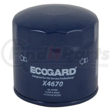 X4670 by ECOGARD - OIL FILTER - SPIN ON