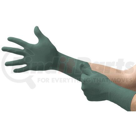 DFK608S by MICROFLEX - Dura Flock™ Disposable Gloves - Dark Green, Flock-Lined, Powder-Free, Small