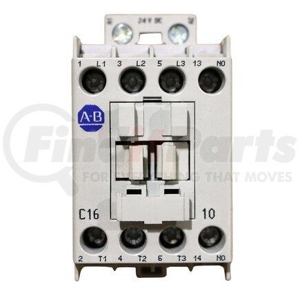 100-C16ZJ10 by ALLEN-BRADLEY - Contactor - 24VDC Coil, 16 AMP, 3 Pole,1 NO, Din Rail Mounting