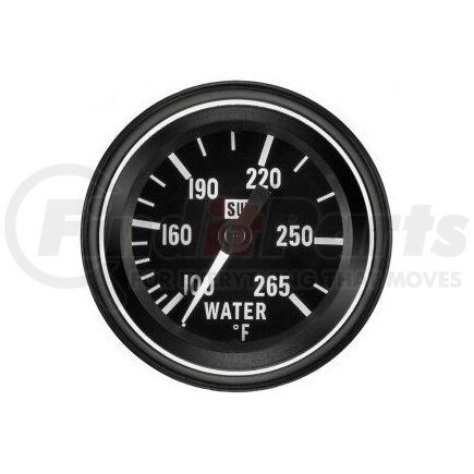 284B36 by STEWART WARNER - Water Temperature Gauge - Mechanical, 52 mm, Black Bezel, 36" Tubing