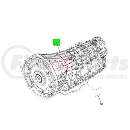 6051237C1 by NAVISTAR - Transmission Assembly - Ford With Power Take Off 2009 Remanufactured