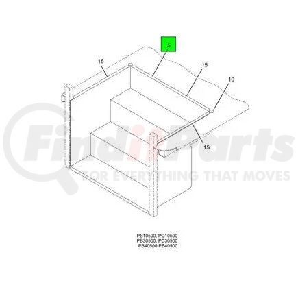 2237408C1 by NAVISTAR - Body Panel Side Step -Assembly 25.75 Outward Opn W/Skid Plate BRC