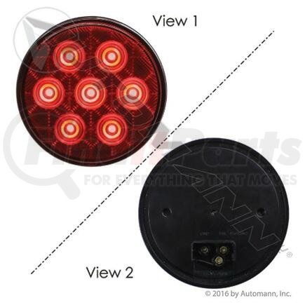 571.LD40R7 by AUTOMANN - S/T/T LIGHT LED 4IN RED