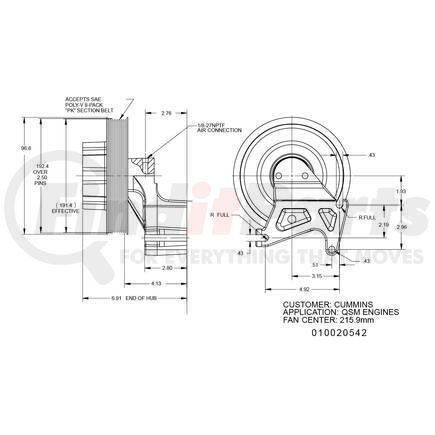 010020542X by KIT MASTERS - Kysor-Style Hub - Remanufactured