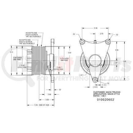 010020602X by KIT MASTERS - Kysor-Style Hub - Remanufactured