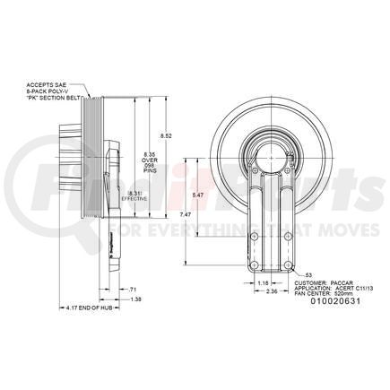 010020631X by KIT MASTERS - Kysor-Style Hub - Remanufactured