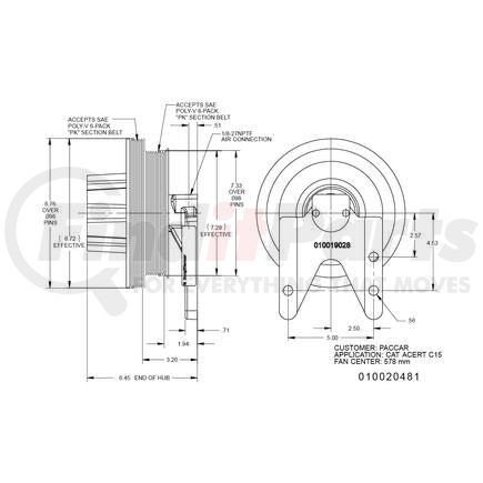 010020481X by KIT MASTERS - Kysor-Style Hub - Remanufactured