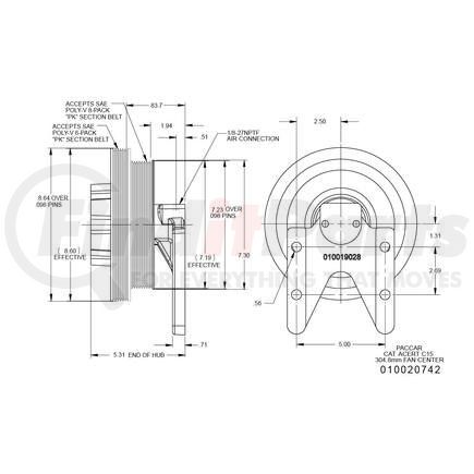 010020742X by KIT MASTERS - Kysor-Style Hub - Remanufactured