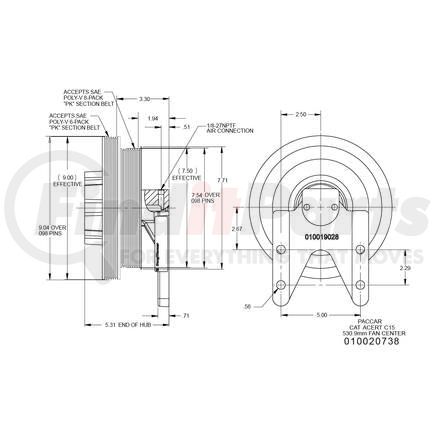 010020738X by KIT MASTERS - Kysor-Style Hub - Remanufactured