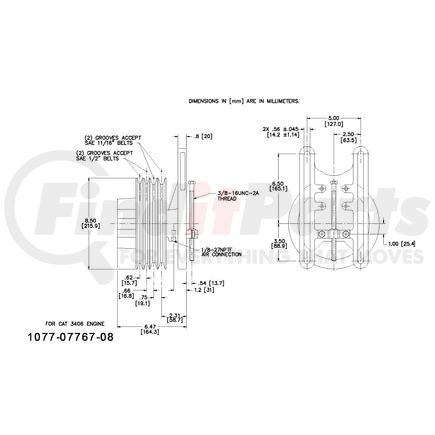 1077-07767-08X by KIT MASTERS - Kysor-Style Hub - Remanufactured