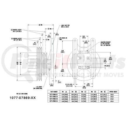 1077-07869-01X by KIT MASTERS - Kysor-Style Hub - Remanufactured