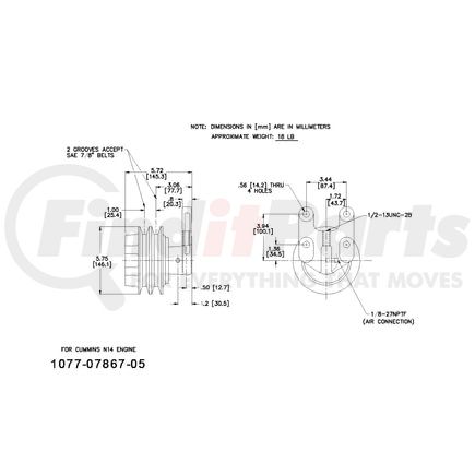 1077-07867-05X by KIT MASTERS - Kysor-Style Hub - Remanufactured