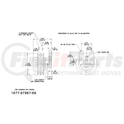 1077-07867-06X by KIT MASTERS - Kysor-Style Hub - Remanufactured