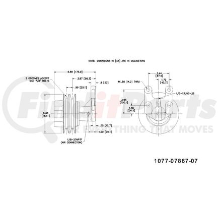 1077-07867-07X by KIT MASTERS - Kysor-Style Hub - Remanufactured