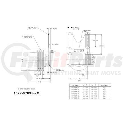 1077-07895-02X by KIT MASTERS - Kysor-Style Hub - Remanufactured