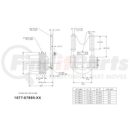 1077-07895-03X by KIT MASTERS - Kysor-Style Hub - Remanufactured