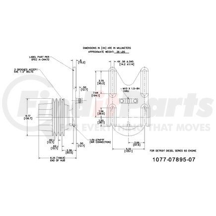 1077-07895-07X by KIT MASTERS - Kysor-Style Hub - Remanufactured