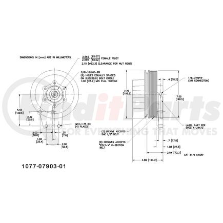 1077-07903-01X by KIT MASTERS - Kysor-Style Hub - Remanufactured