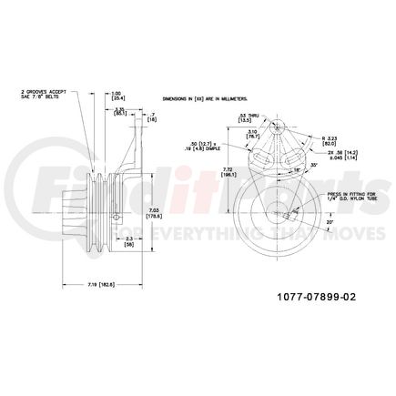 1077-07899-02X by KIT MASTERS - Kysor-Style Hub - Remanufactured