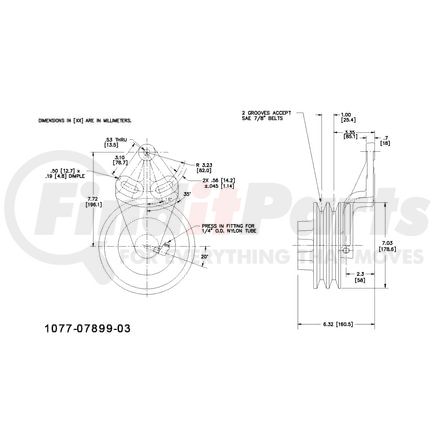 1077-07899-03X by KIT MASTERS - Kysor-Style Hub - Remanufactured