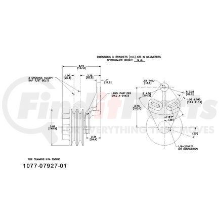 1077-07927-01X by KIT MASTERS - Kysor-Style Hub - Remanufactured