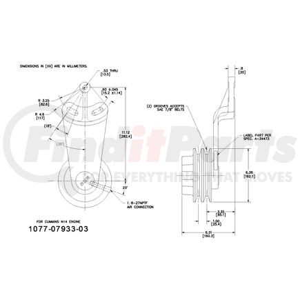 1077-07933-03X by KIT MASTERS - Kysor-Style Hub - Remanufactured