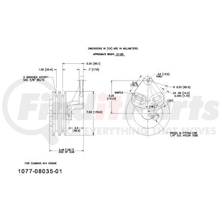 1077-08035-01X by KIT MASTERS - Kysor-Style Hub - Remanufactured