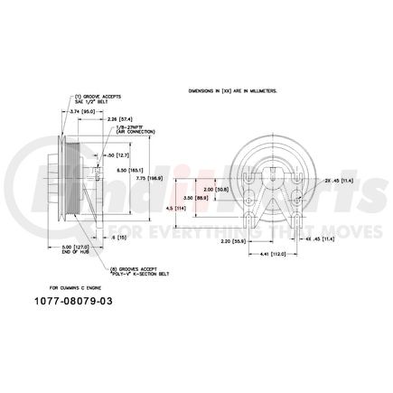 1077-08079-03X by KIT MASTERS - Kysor-Style Hub - Remanufactured