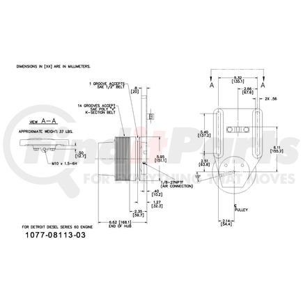 1077-08113-03X by KIT MASTERS - Kysor-Style Hub - Remanufactured