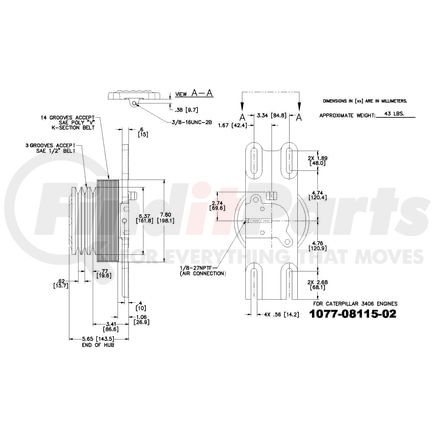 1077-08115-02X by KIT MASTERS - Kysor-Style Hub - Remanufactured