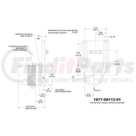 1077-08113-01X by KIT MASTERS - Kysor-Style Hub - Remanufactured