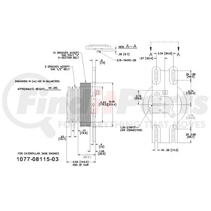 1077-08115-03X by KIT MASTERS - Kysor-Style Hub - Remanufactured