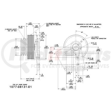 1077-08131-01X by KIT MASTERS - Kysor-Style Hub - Remanufactured