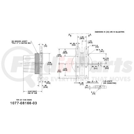 1077-08166-03X by KIT MASTERS - Kysor-Style Hub - Remanufactured