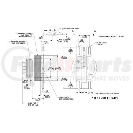 1077-08133-02X by KIT MASTERS - Kysor-Style Hub - Remanufactured