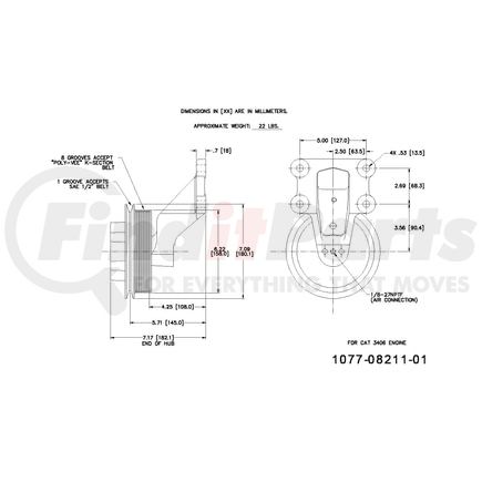 1077-08211-01X by KIT MASTERS - Kysor-Style Hub - Remanufactured