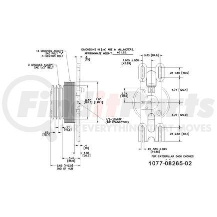 1077-08265-02X by KIT MASTERS - Kysor-Style Hub - Remanufactured