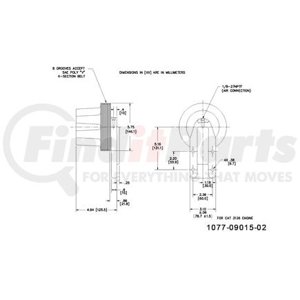 1077-09015-02X by KIT MASTERS - Kysor-Style Hub - Remanufactured