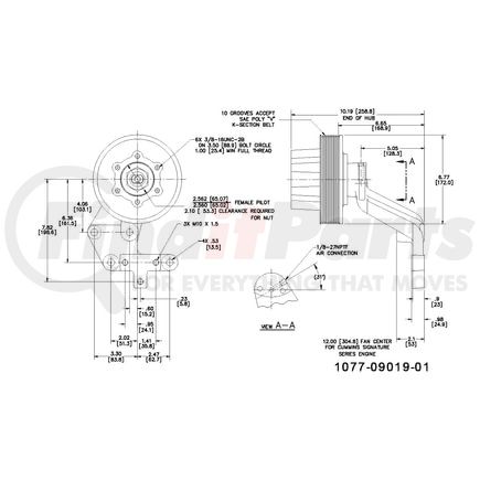 1077-09019-01X by KIT MASTERS - Kysor-Style Hub - Remanufactured