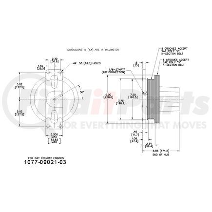 1077-09021-03X by KIT MASTERS - Kysor-Style Hub - Remanufactured