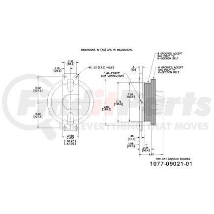 1077-09021-01X by KIT MASTERS - Kysor-Style Hub - Remanufactured