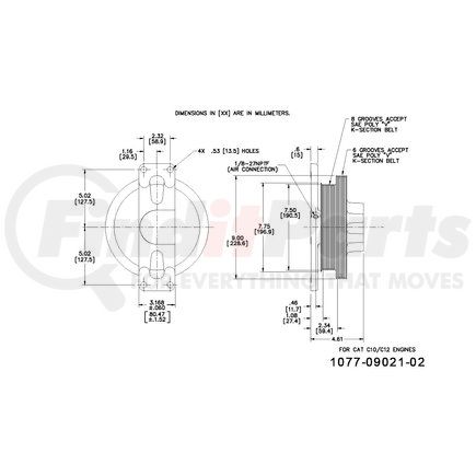 1077-09021-02X by KIT MASTERS - Kysor-Style Hub - Remanufactured