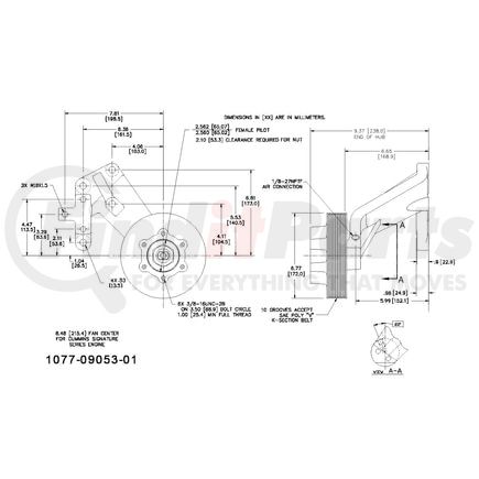 1077-09053-01X by KIT MASTERS - Kysor-Style Hub - Remanufactured