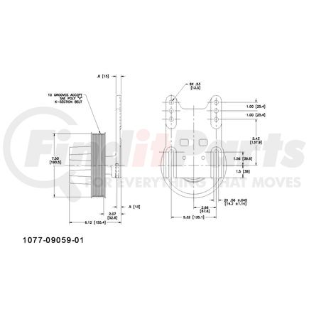 1077-09059-01X by KIT MASTERS - Kysor-Style Hub - Remanufactured