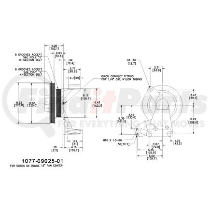 1077-09025-01X by KIT MASTERS - Kysor-Style Hub - Remanufactured