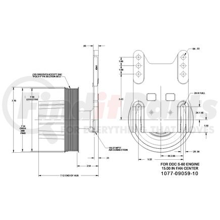 1077-09059-10X by KIT MASTERS - Kysor-Style Hub - Remanufactured